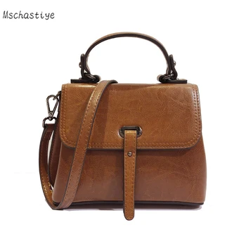 

Real Cow Leather Ladies HandBag Women Genuine Leather bags Totes Messenger Bags High Quality Designer Female Brand Bag 2018