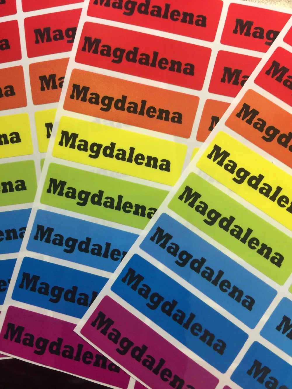 70 pcs Personalize Customize Your Own Name Stickers In Rockwell Font