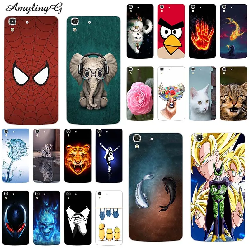 

Colorful Cell Phone Covers Case For Huawei SCL-L21 SCL-L01 Huawei Y6 / Honor 4A Soft Cases Printed Back Cover Capa Full Funny