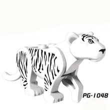 PG1048 Mini Dolls in use of white tiger forest adventure series is compatible with Building Blocks