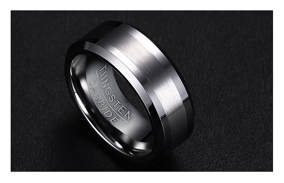 Meaeguet 8 мм классические кольца из карбида вольфрама для мужчин обручальные кольца из вольфрама никогда не ржавеют