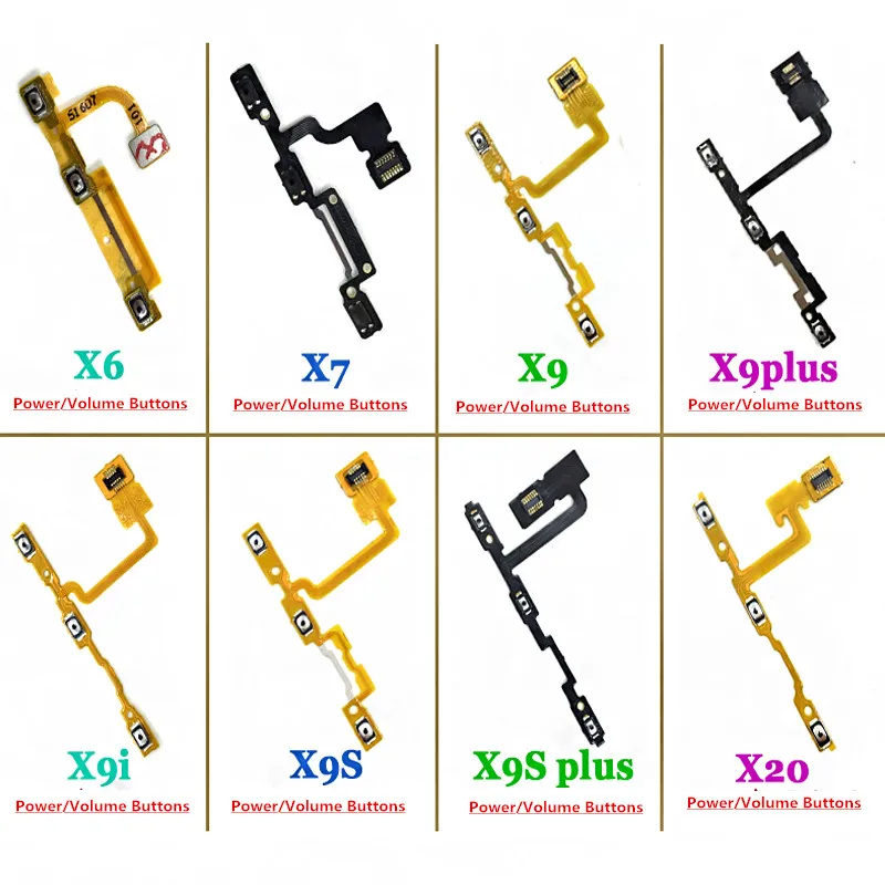 Для X6 X7 X9 X9plus X9i X9S гибкий кабель питания и громкости Кнопка FPC материнская плата