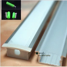 10-30 шт./лот 80 дюймов 2 м/катушка светодиодный алюминиевый профиль с молочным/прозрачным покрытием для 20 мм полосы, Встроенный светодиодный бар света