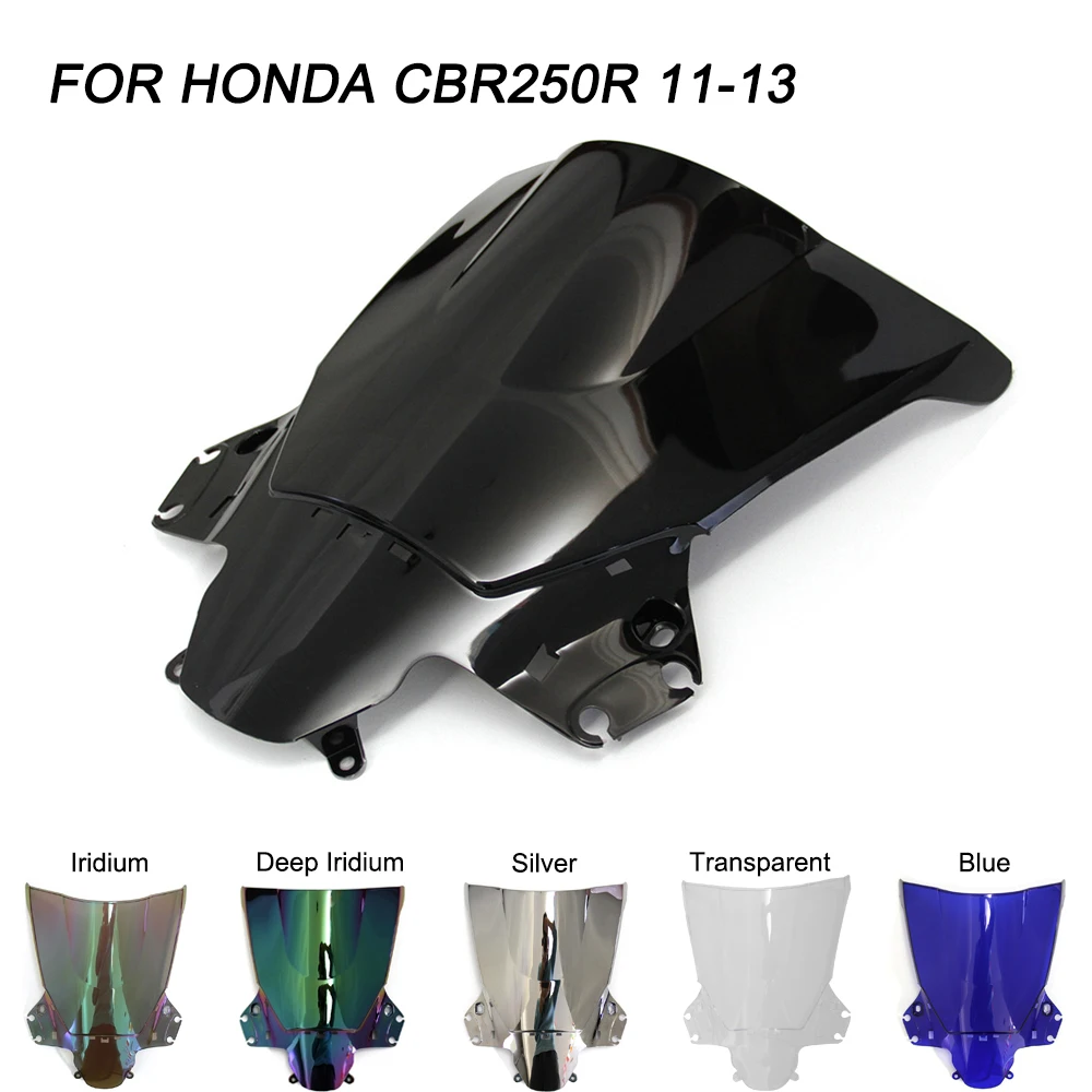 ABS ветровое стекло для Honda CBR250R CBR 250R 2011 2012 2013 Double Bubble мотоциклетные ветровые дефлекторы