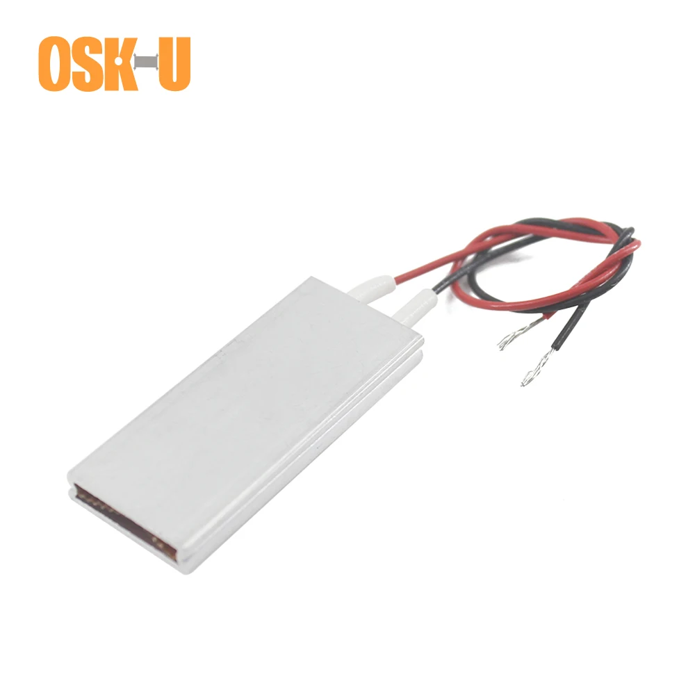 

2PCS PTC Heating Element 24V 50x20x5mm 180 Celsius Degree Constant Temperature PTC Heater Element Wattage 12-35W for Incubator
