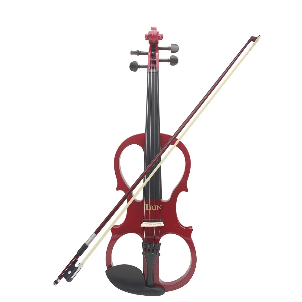 4/4 Electric Violin Fiddle Stringed Instrument with Wood Maple Ebony