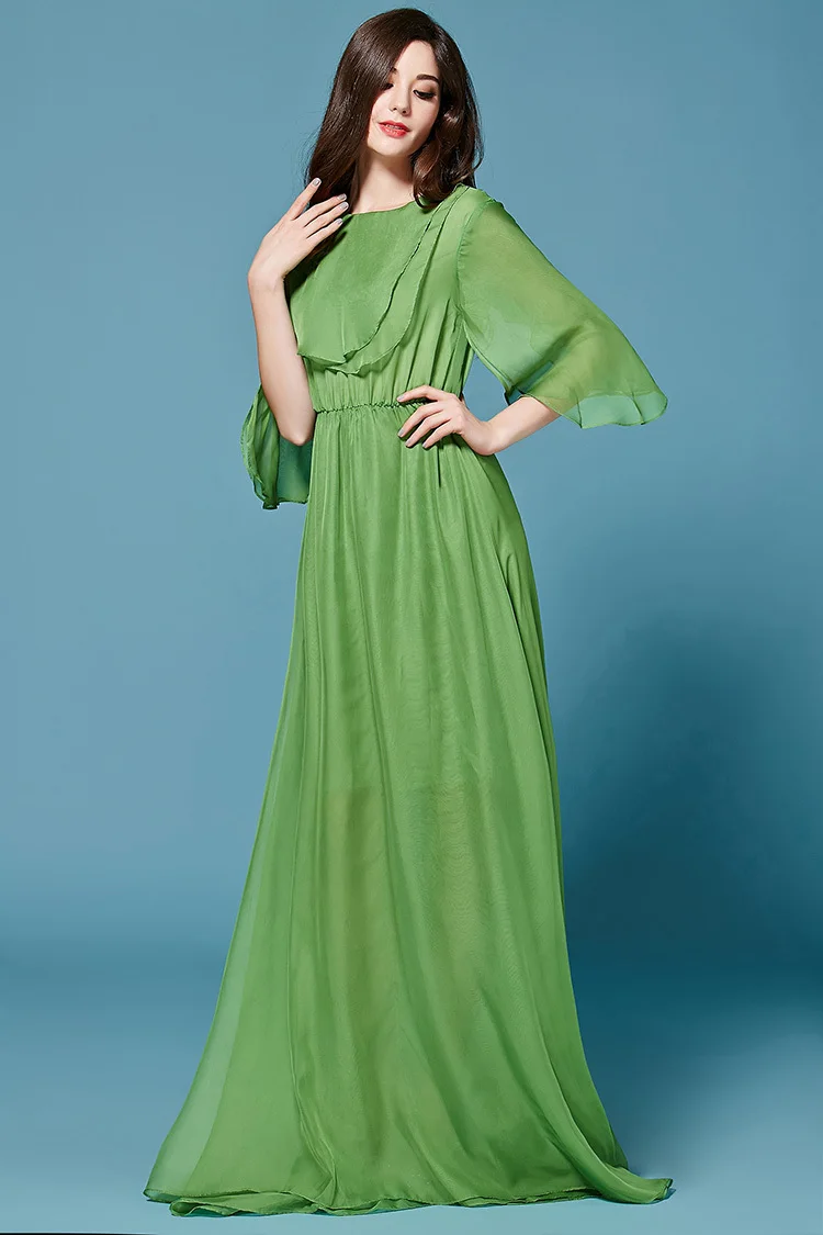 flowing dresses with sleeves