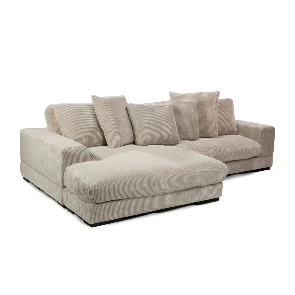 PLUNGE SECTIONAL - CAPPUCCINO
