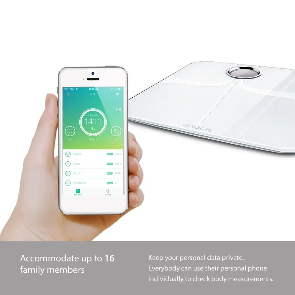  [ International version ] Xiaomi Mijia Yunmai Premium Smart Scale - Body Fat Scale with Fitness APP