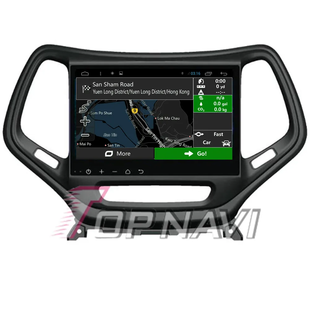 Sale Topnavi 10.2" Quad Core Android 6.0 Car GPS Navigation for Cherokee Autoradio Multimedia Audio,NO DVD 15