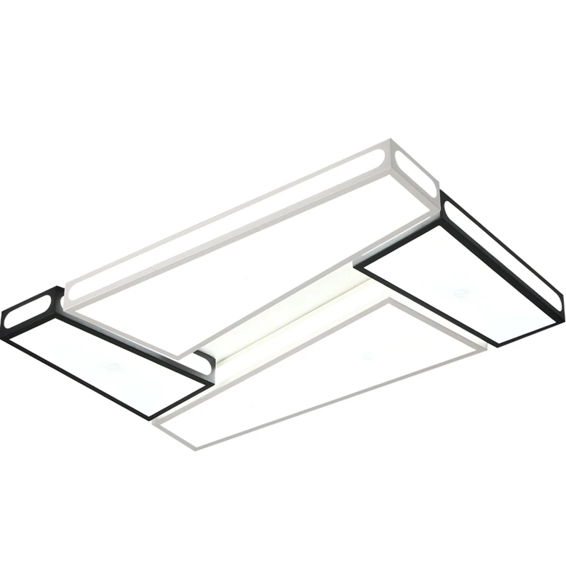  Creative simplicity modern Ceiling Lights black and white iron led ceiling lamp for living room bed - 32843576808
