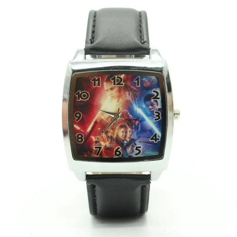 Модные Star Wars часы кожаный ремешок Часы Популярные Мальчик Часы мужской Hour Clock