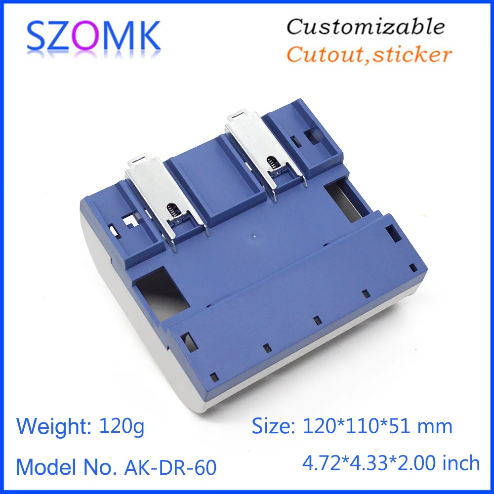 szomk plastic din rail enclosure PLC plastic electronics instrument housing din rail device box (10)
