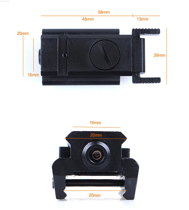 Tactical hunting Red Dot Laser sight Scope with Mount button cells Allen keys Compact for most