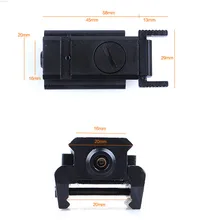 Tactical hunting Red Dot Laser sight Scope with Mount button cells Allen keys Compact for most