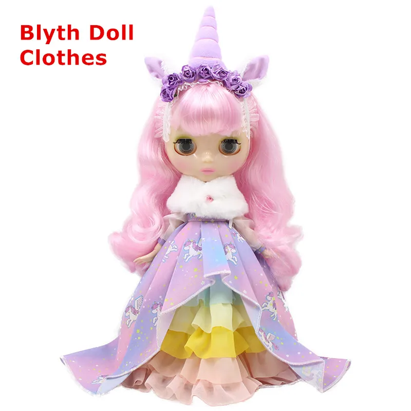 

Special Offer Good Quality Unicorn Clothes For 30cm Blyth Doll Diy Doll Accessories For Bjd Doll /Blyth Doll Hot Child Gifts