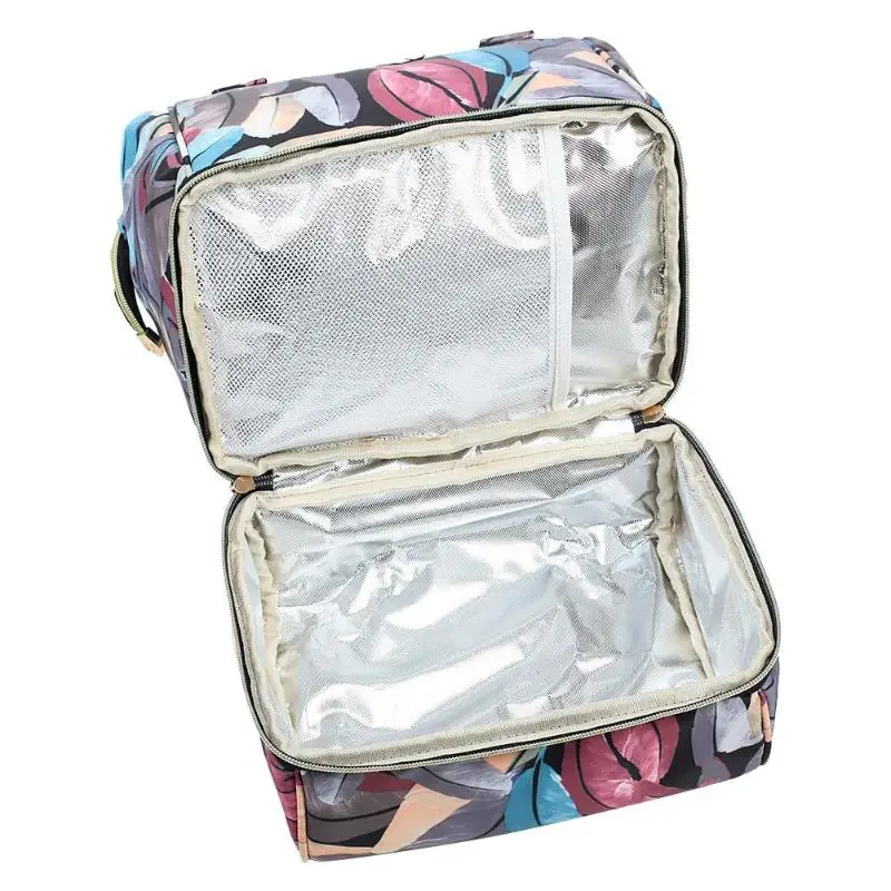 Водонепроницаемый Мумия материнства печатных пеленки мешок большой кормящих путешествия рюкзак