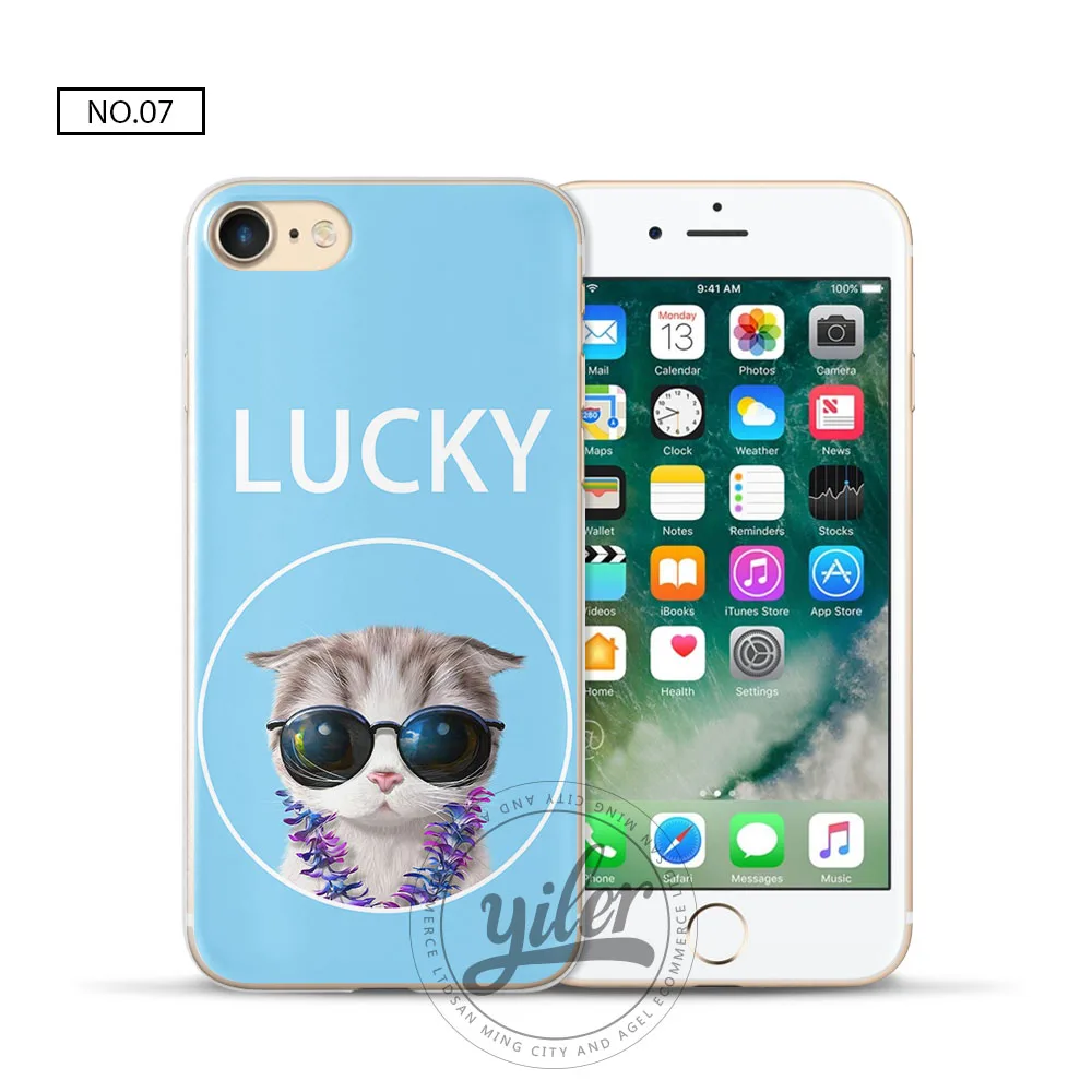 Модный чехол Lucky Dog Pink Cat Coque чехол для iPhone 7 для iPhone XS Max чехол для iPhone 6 S Чехол 7 plus 5 5S SE 8 6 7 X чехлы