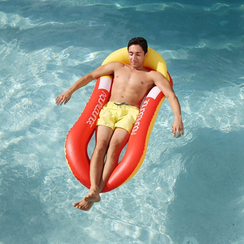  YUYU Lounge float Water Hammock Float Lounger Pool Float Bed Beach Inflatable Lounge Bed Chair Swim