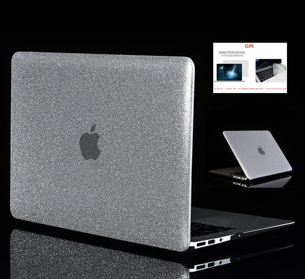 

Shine Glitter Case For APPle MacBook Air Pro Retina 11 12 13 15 ,for new air13.3 pro13.3 15.4 inch with Touch Bar +gift