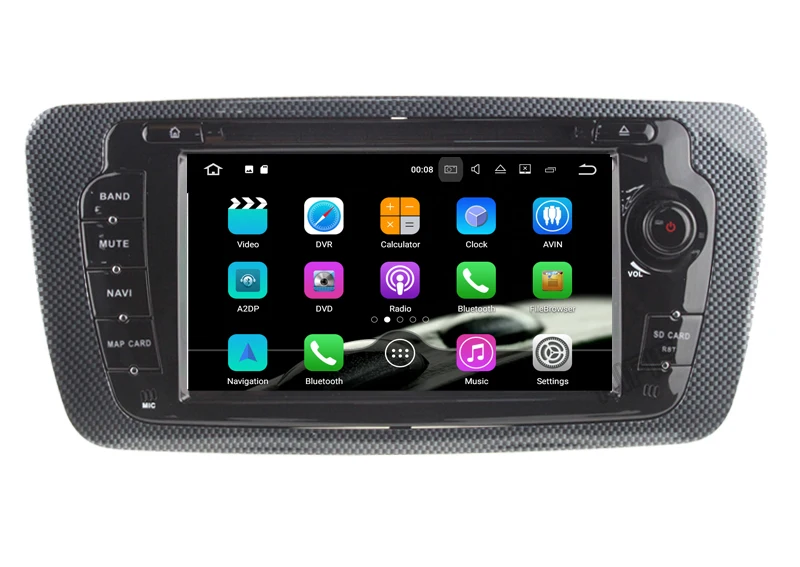 Flash Deal Quad core Android 7.1 Headunit Car DVD Player For VW Seat Ibiza 2009-2014 Tape Recorder Navi GPS RDS Radio 2G RAM 4G LTE BT WIFI 2