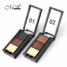 MENOW 3 цвета для бровей Палитра порошок Косметика Тени для бровей Enhancer Профессиональный Водонепроницаемый макияжа тени кистью зеркальный