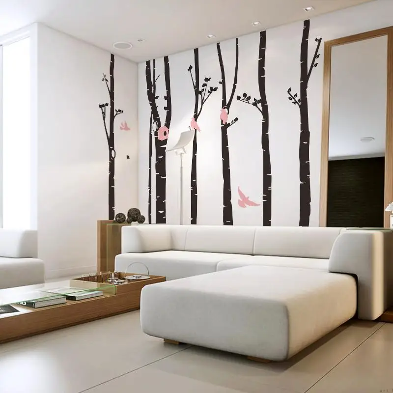 Large Wall Stickers Landscape Wall Tree Decals For Nursery Kids Room