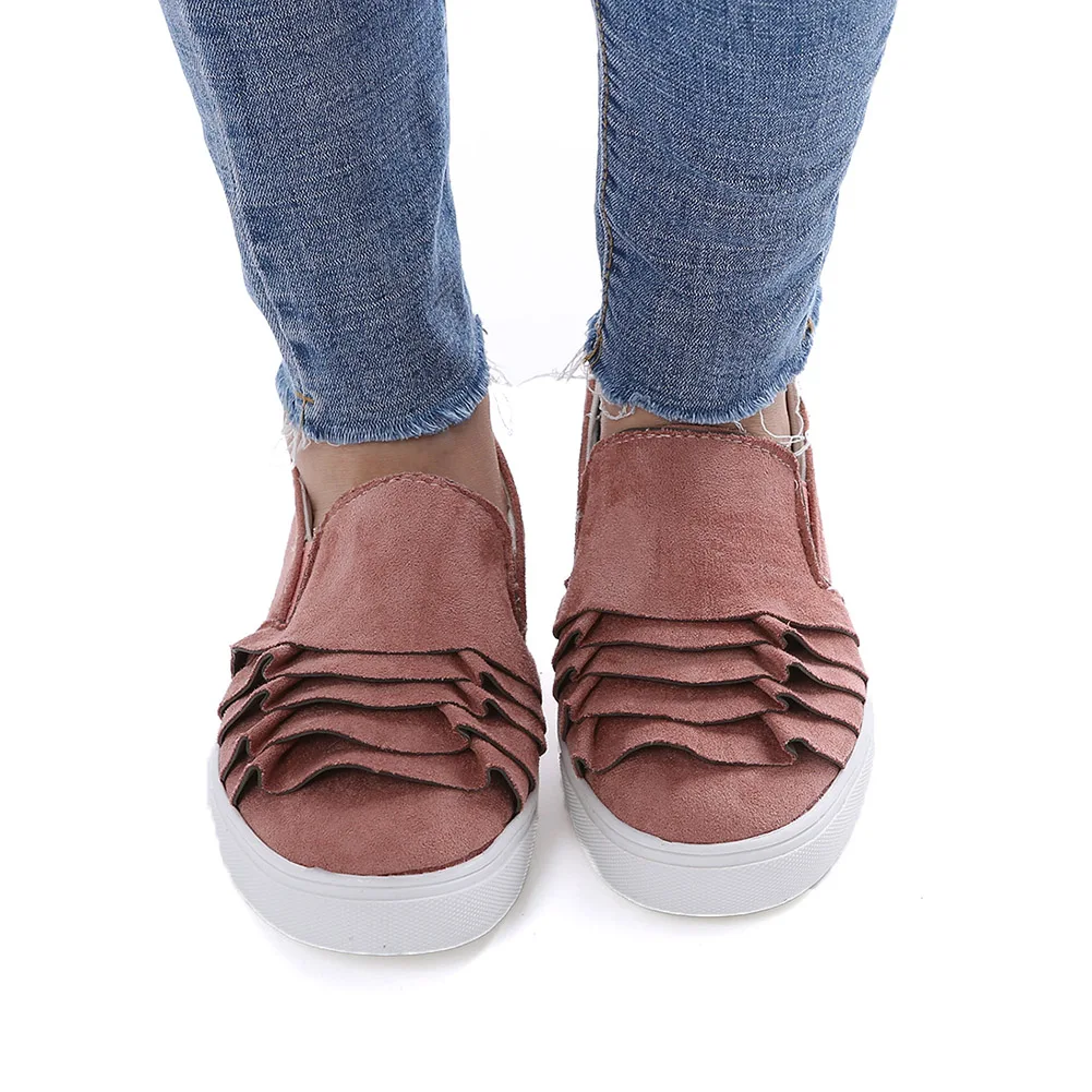 Fashion flat shoes women lazy shoes girls casual round toe shoes with