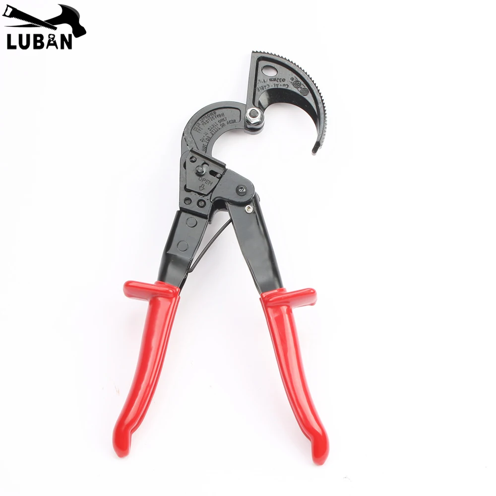 Hand Plier Red HS-325A 240mm Hand Ratchet Cable Cutter Plier, Ratchet Wire Cutter Plier, Hand Tool
