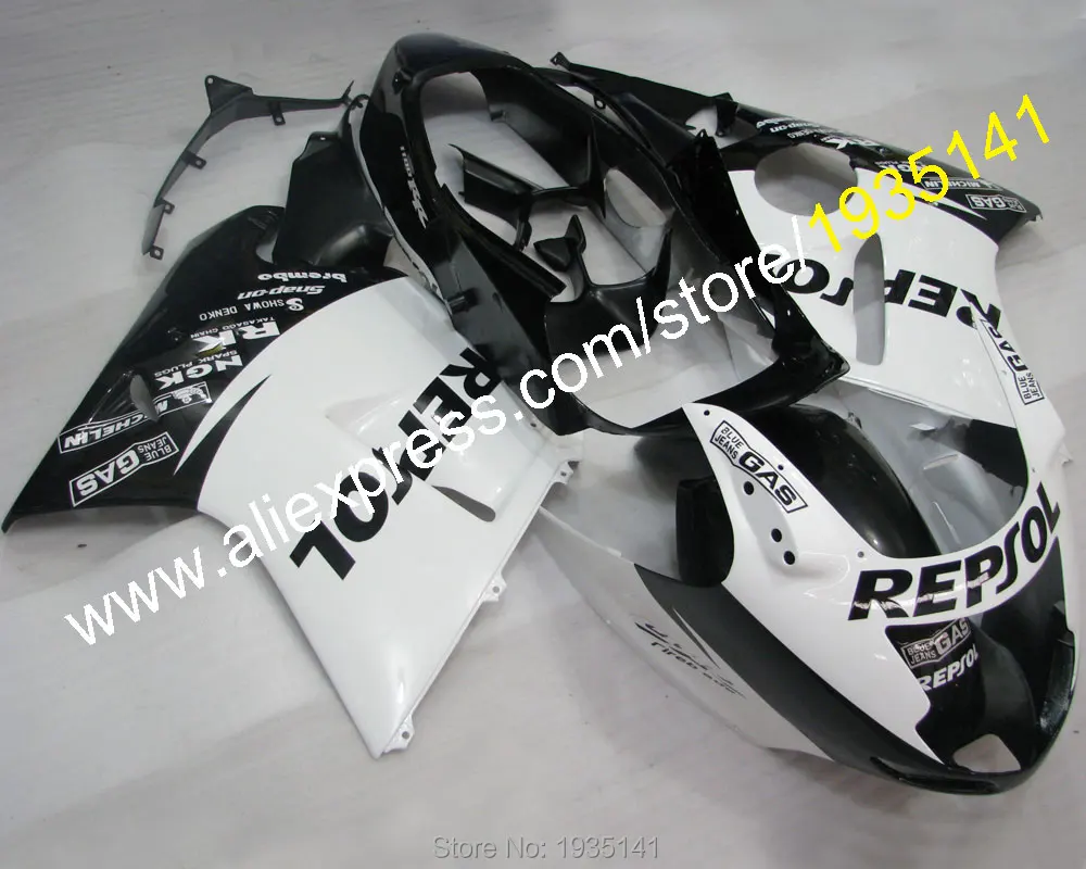 Для Honda CBR1100XX 96 07 CBR 1100 XX 1996 2007 белый черный корпус обтекателя мотоцикла (литьё под