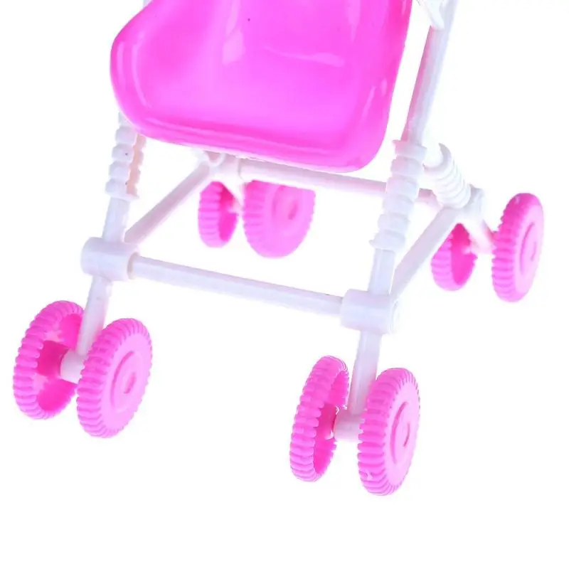 Розовая мини детская коляска модель игрушки Младенческая тележка коляска игрушки для новорожденных для кукол мебель аксессуары для девочек ролевые игры игрушки