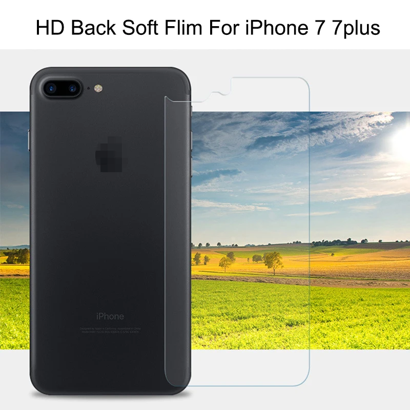 Для iPhone 7 plus 6 6s задняя мягкая пленка HD Прозрачная защитная после защитной пленки