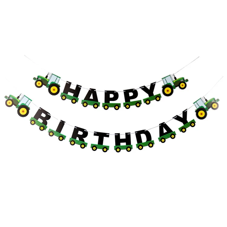 LAPHIL вечеринка в честь Дня Рождения строительный автомобиль латексные воздушные шары для дня рождения баннер бумажные украшения вечерние украшения Дети - Цвет: 17