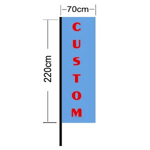 На заказ четырёхугольный флаг полиэстер все логотип все цвета настройки флаг баннеры - Цвет: 70x220cm