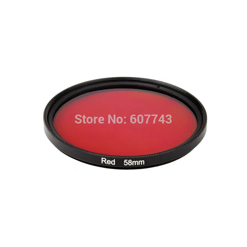 1pcs Full red Color Colour 37mm 40.5mm 43mm 46mm 49mm 52mm 55mm 58mm