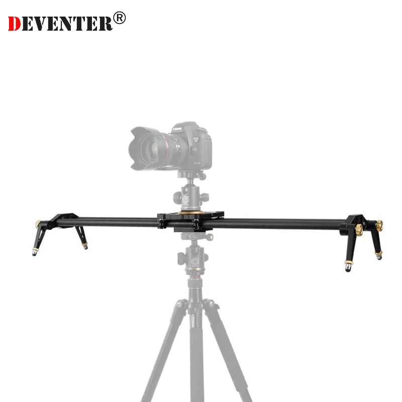 

Deventer 23.6in 60CM Carbon Fiber Camera Track Slider Video Stabilizer 6 Bearings Rail Systems DSLR DV Camcorder Load up 18KG
