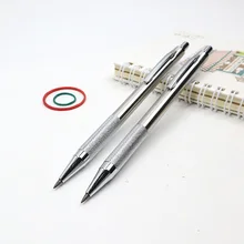 Crayon mécanique en métal de haute qualité, 2.0mm 2B, automatique pour dessin de croquis, envoi de 2 crayons, pour papeterie scolaire et de bureau