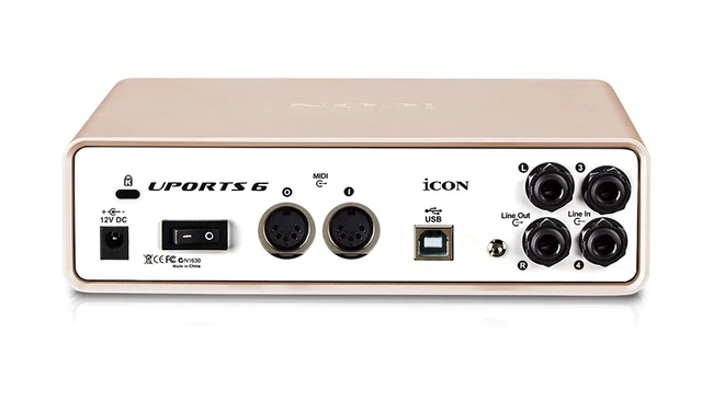 ICON Uports 6 USB recording interface provides an audio