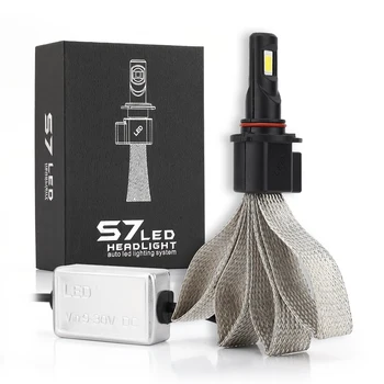 

2 X S7 9005/HB3 COB LED Headlight Bulb 30W 3200LM DC 9V-30V IP68 Waterproof 6000K Pure White 360 Degree Beam for Car ALL IN ONE