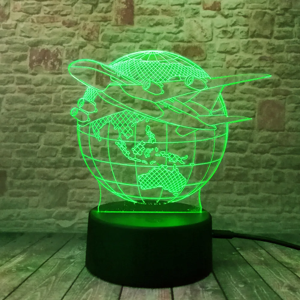 3d лампа креативная модная визуальная земная с эффектом земного неба 7 видов