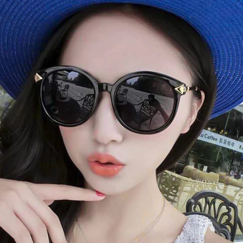 Round Sunglasses Women Brand Designer With Box Retro Sun Glasses For