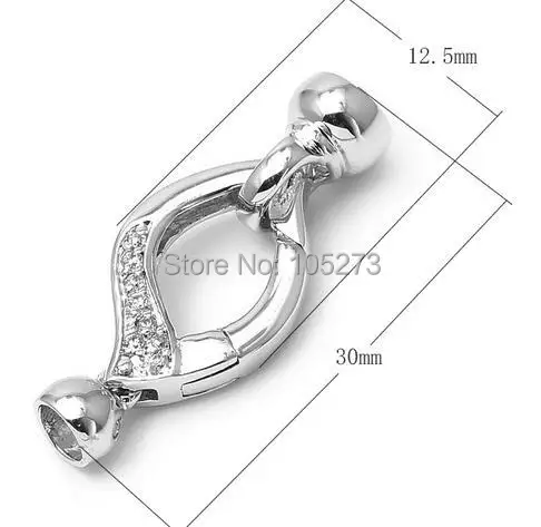 The new popular crystal cuff links, DIY accessories, beaded accessories pearl necklace bracelet clasp, wholesale prices - L15