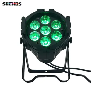 

Illumination LED Can Par 7x18W Light Cast aluminum RGBWA+UV 6IN1 dmx512 stage lamp Profession For home entertainment DJ clubs