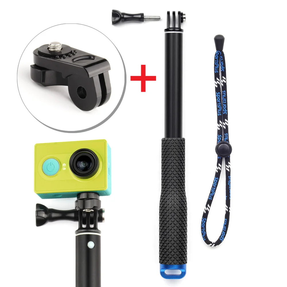 SOONSUN Aluminum Extendable Handheld Tripod Monopod Pole + Tripod Mount