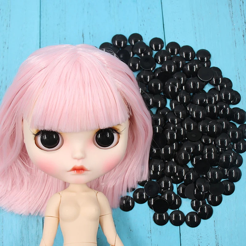 

For 1/6 Factory Blyth Doll Eyechips Full black style Suitable for DIY Doll Eye Pupil Free Shipping