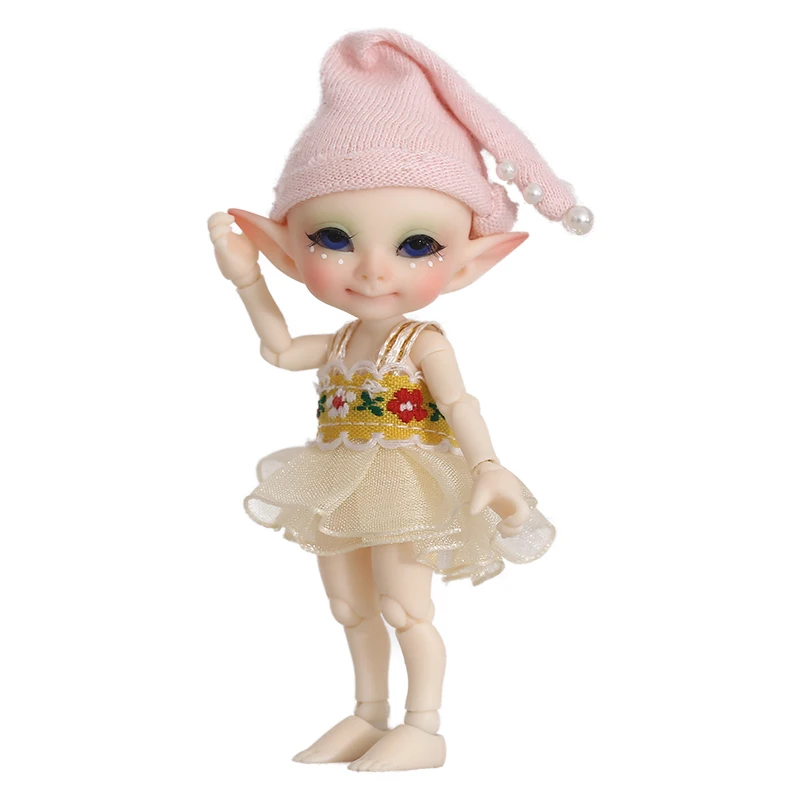 Realpuki Pupu Бесплатная доставка кукла фэйрленд ФЛ BJD 1/13 розовая улыбка эльфы игрушки