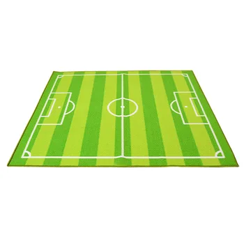 

Modern Fashion Style Football Field Pattern Rectangular Carpet Washable Non-Slip Rug Children's Play Room Living Room Bedroom
