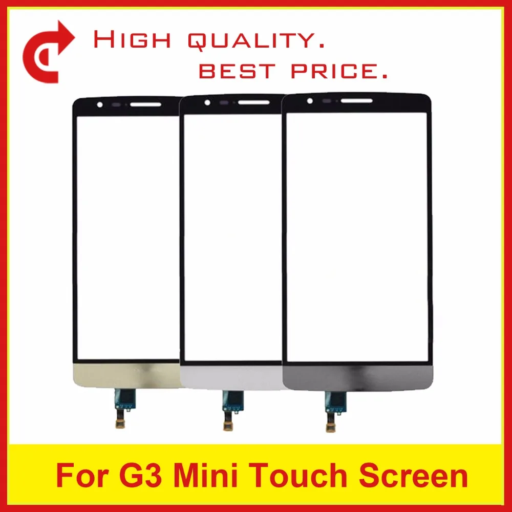 

High Quality 5.0" For LG G3 Mini D722 D724 G3S Glass Lens Touch Screen Digitizer Sensor Outer Panel Black Tracking Code