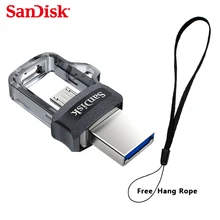 Sandisk Dual OTG USB Flash Drive Высокая Скорость 150 М/С Крайних USB3.0 PenDrives 32 ГБ 16 ГБ 64 ГБ Pen Drives Memory Stick