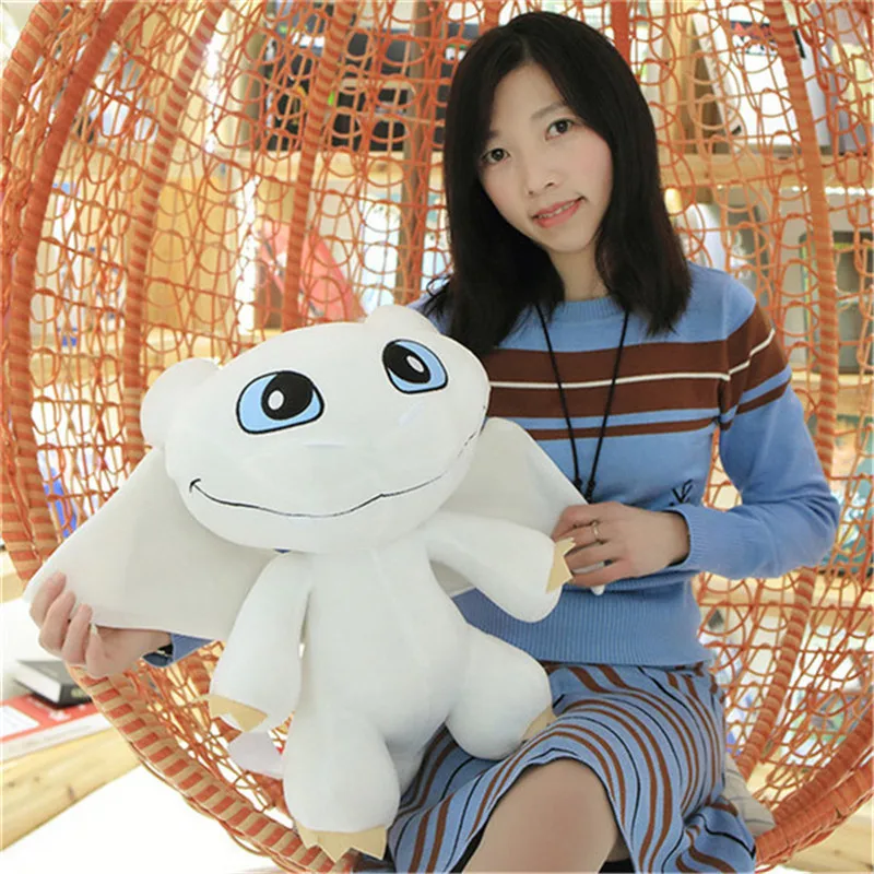 2019 New Movie Cartoon How to Train Your Dragon 3 Figures Night Fury Toothless Light Fury White Dragon Plush Toys Dolls 304050cm (1)